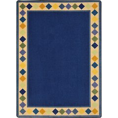 Kid Essentials Delightful Diamonds 5'4" x 7'8" Area Rug in Color Multi