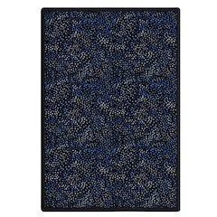 Kaleidoscope Dots Aglow 5'4" x 7'8" Area Rug in Color Silver