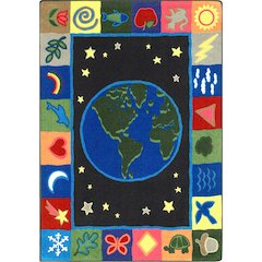 Kid Essentials EarthWorks 5'4" x 7'8" Area Rug in Color Multi