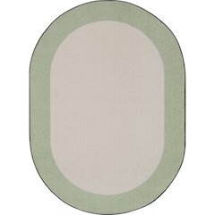 Kid Essentials Easy Going 7'8" x 10'9" Oval Area Rug in Color Sage