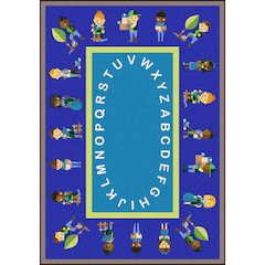 Kid Essentials Environmental Helpers 7'8" x 10'9" Area Rug in Color Multi