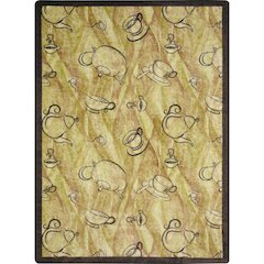 Kaleidoscope Fresh Brew 5'4" x 7'8" Area Rug in Color Bean
