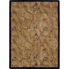 Kaleidoscope Fresh Brew 5'4" x 7'8" Area Rug in Color Mocha