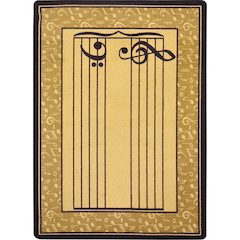 Kid Essentials Fully Staffed 5'4" x 7'8" Area Rug in Color Sand