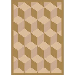 Kaleidoscope Highrise 5'4" x 7'8" Area Rug in Color Beige