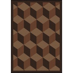 Kaleidoscope Highrise 5'4" x 7'8" Area Rug in Color Chocolate