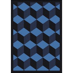 Kaleidoscope Highrise 5'4" x 7'8" Area Rug in Color Navy