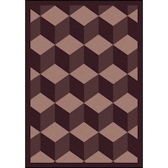 Kaleidoscope Highrise 5'4" x 7'8" Area Rug in Color Plum