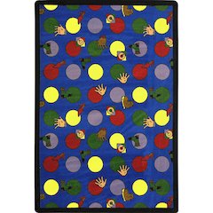 Playful Patterns Hokey Pokey 5'4" x 7'8" Area Rug in Color Multi
