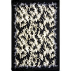 Kaleidoscope Inferno 5'4" x 7'8" Area Rug in Color Charcoal