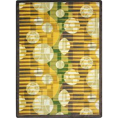 Games People Play Keeping Score 5'4" x 7'8" Area Rug in Color Gold