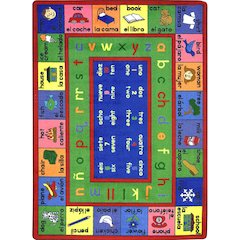 Kid Essentials LenguaLink (Spanish) 7'8" x 10'9" Area Rug in Color Multi