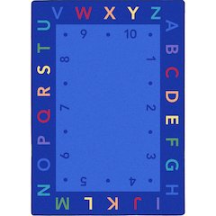 Kid Essentials Lively Letters 7'8" x 10'9" Area Rug in Color Multi