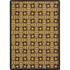 Any Day Matinee Marquee Star 5'4" x 7'8" Area Rug in Color Chocolate