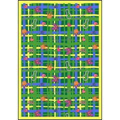 Playful Patterns My Little Princess 5'4" x 7'8" Area Rug in Color Green