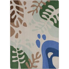 Nature Forms 7'8" x 10'9" Area Rug in Color Multi
