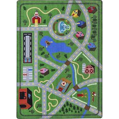 Kid Essentials Neighborhood Explorer 7'8" x 10'9" Area Rug in Color Multi