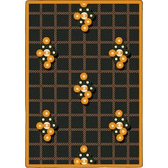 Games People Play Nine Ball 5'4" x 7'8" Area Rug in Color Green
