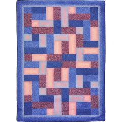 Kid Essentials Off Beat 5'4" x 7'8" Area Rug in Color Purple