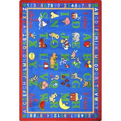 Kid Essentials Phonics Fun 5'4" x 7'8" Area Rug in Color Multi