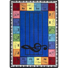 Pitch Perfect 7'8" x 10'9" Area Rug in Color Multi