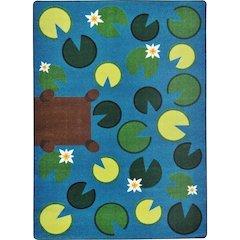 Kid Essentials Playful Pond 5'4" x 7'8" Area Rug in Color Multi