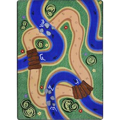 Kid Essentials Pretend & Play 7'8" x 10'9" Area Rug in Color Multi