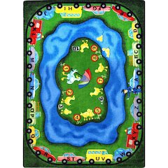 Kid Essentials Puddleducks 5'4" x 7'8" Area Rug in Color Multi