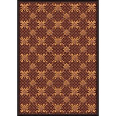 Any Day Matinee Queen Anne 5'4" x 7'8" Area Rug in Color Burgundy
