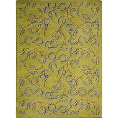 Kaleidoscope Rodeo 5'4" x 7'8" Area Rug in Color Olive