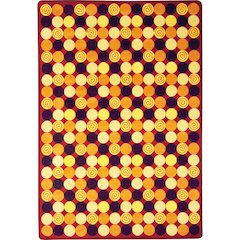 Kid Essentials Roundabout 5'4" x 7'8" Area Rug in Color Red