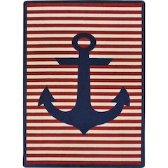 Kid Essentials Safe Mooring 5'4" x 7'8" Area Rug in Color Blue