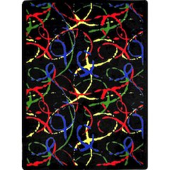 Kaleidoscope Silly String 5'4" x 7'8" Area Rug in Color Multi