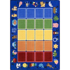 Smart Start 7'8" x 10'9" Area Rug in Color Multi