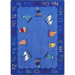 Kid Essentials Smooth Sailing 7'8" x 10'9" Area Rug in Color Multi