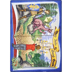 Kid Essentials Step Into A Good Book 5'4" x 7'8" Area Rug in Color Multi