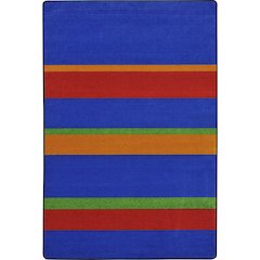 Kid Essentials Straight and Narrow 7'8" x 10'9" Area Rug in Color Primary
