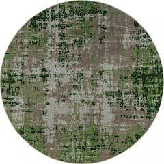 Kid Essentials Terra Mae 5'4" Round Area Rug in Color Meadow