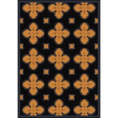 Any Day Matinee Tivoli 5'4" x 7'8" Area Rug in Color Black