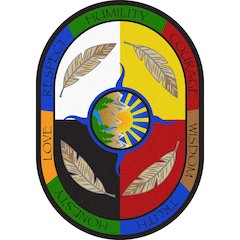 Kid Essentials Traditional Teachings 7'8" x 10'9" Oval Area Rug in Color Multi