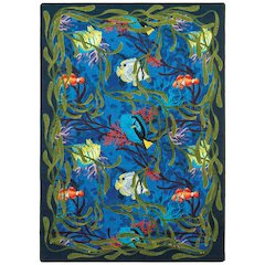 Kaleidoscope Under the Sea 5'4" x 7'8" Area Rug in Color Multi