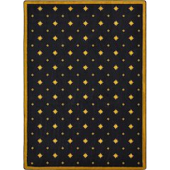 Any Day Matinee Walk of Fame 5'4" x 7'8" Area Rug in Color Black