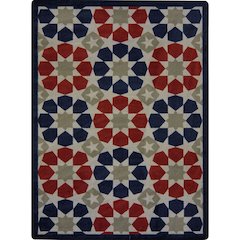 Kaleidoscope Americana 7'8" x 10'9" Area Rug in Color Multi
