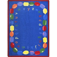 Kid Essentials Baby Beads 7'8" x 10'9" Area Rug in Color Multi