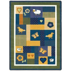 Kid Essentials Baby Love 7'8" x 10'9" Area Rug in Color Bold