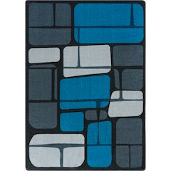Kid Essentials BioStones 10'9" x 13'2" Area Rug in Color Marine