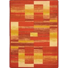 Kid Essentials Boomblox 7'8" x 10'9" Area Rug in Color Orange
