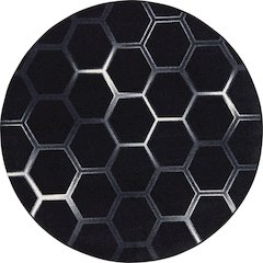 Kid Essentials Breakout 13'2" Round Area Rug in Color Arctic