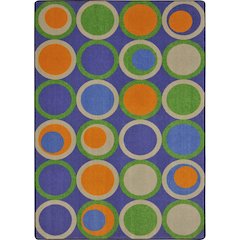 Kid Essentials Circle Back 10'9" x 13'2" Area Rug in Color Violet