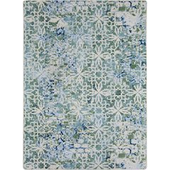 First Take Composite 7'8" x 10'9" Area Rug in Color Sea Green